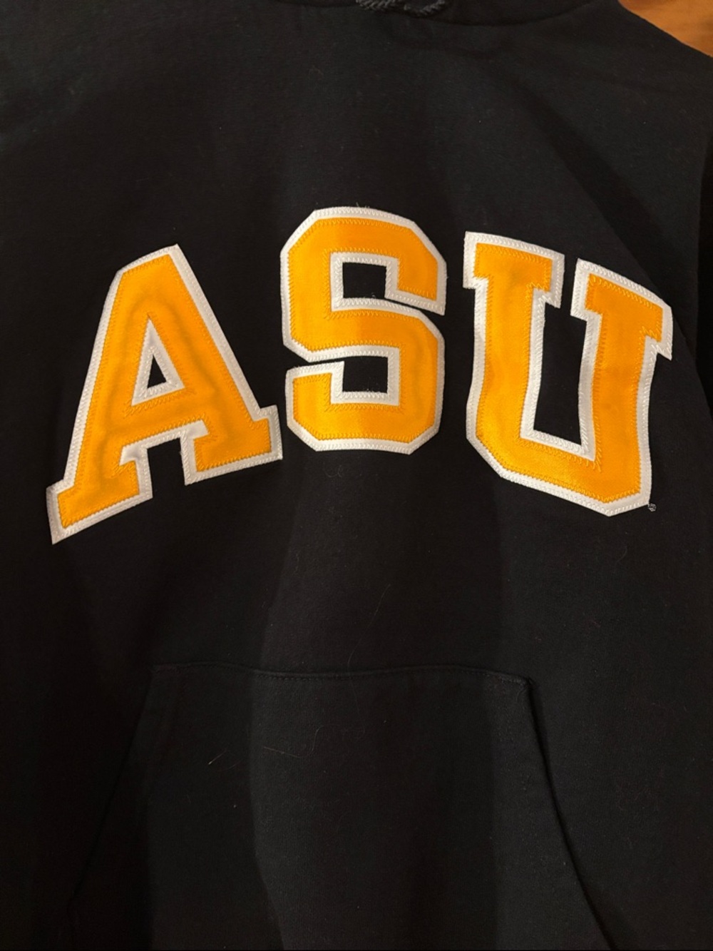 Arizona State University (ASU) Champion hooded sweatshirt